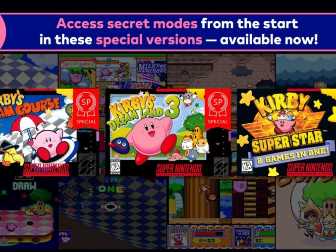 Nieuws - Nintendo Switch Online – Kirby’s Dream Course, Kirby’s Dream Land en Kirby Super Star toegevoegd 