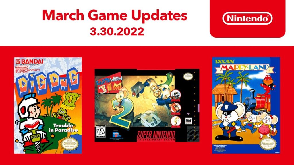 Nintendo Switch Online NES/SNES adds Earthworm Jim 2, Dig Dug II And Mappy-Land added Nintendo Switch Online NES/SNES adds Earthworm Jim 2, Dig Dug II And Mappy-Land added