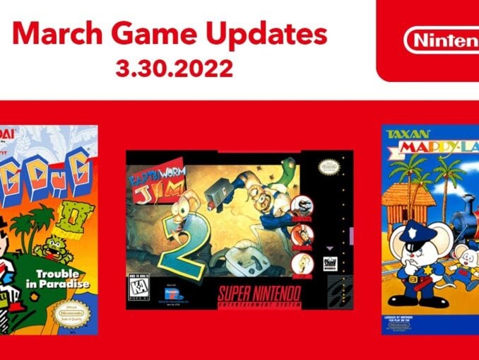 Nieuws - Nintendo Switch Online NES/SNES voegt Earthworm Jim 2, Dig Dug II And Mappy-Land toe 