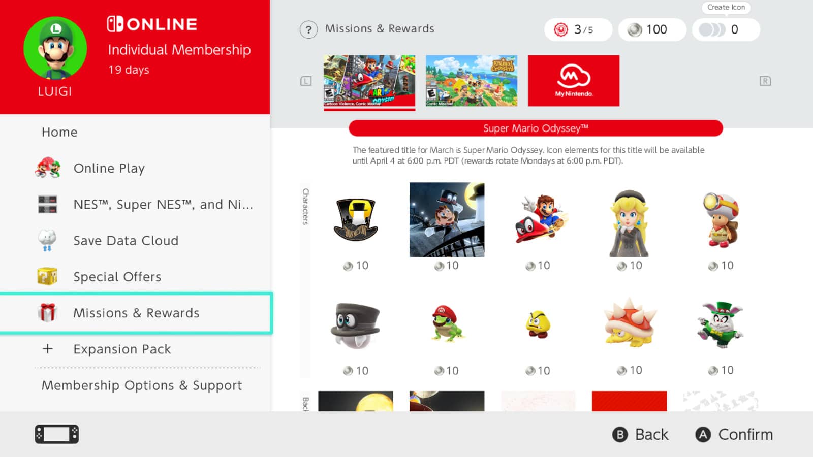 Nintendo Switch Online – New icons