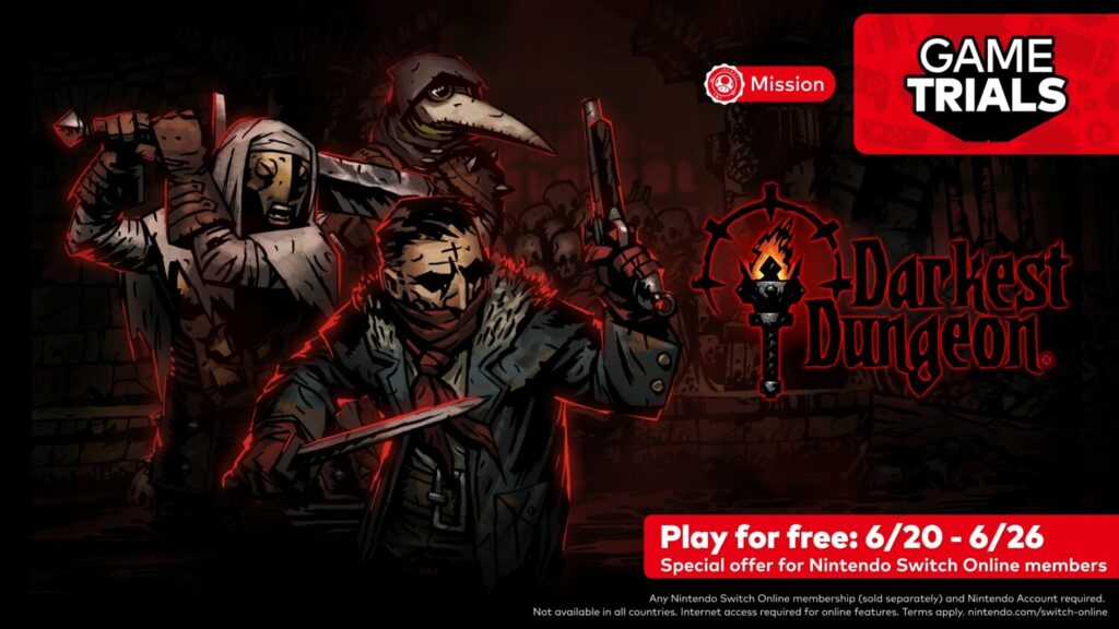 Nintendo Switch Online biedt een gratis proefversie van Darkest Dungeon en enorme kortingen