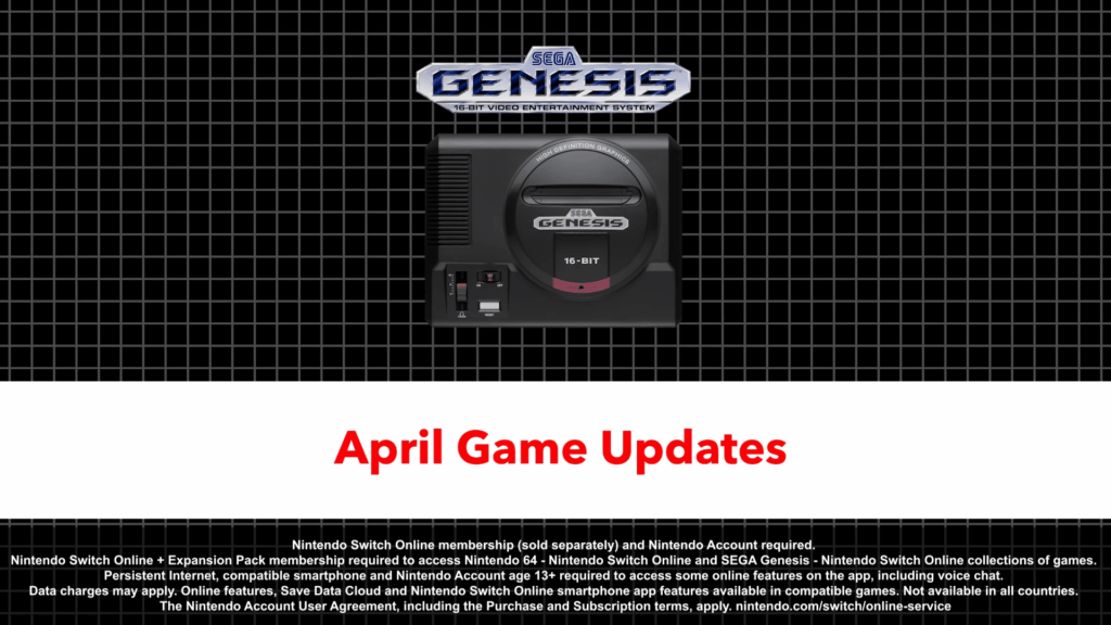 Nintendo Switch Online – Sega Genesis games added; Space Harrier II, Shining Force II and Sonic The Hedgehog Spinball