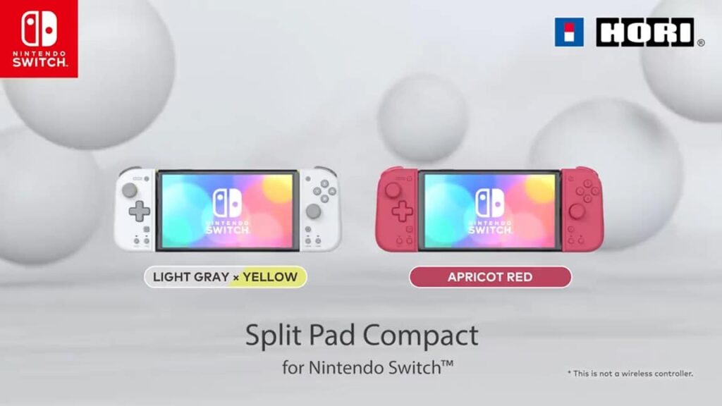 Nintendo Switch Split Pad Compact bevestigd