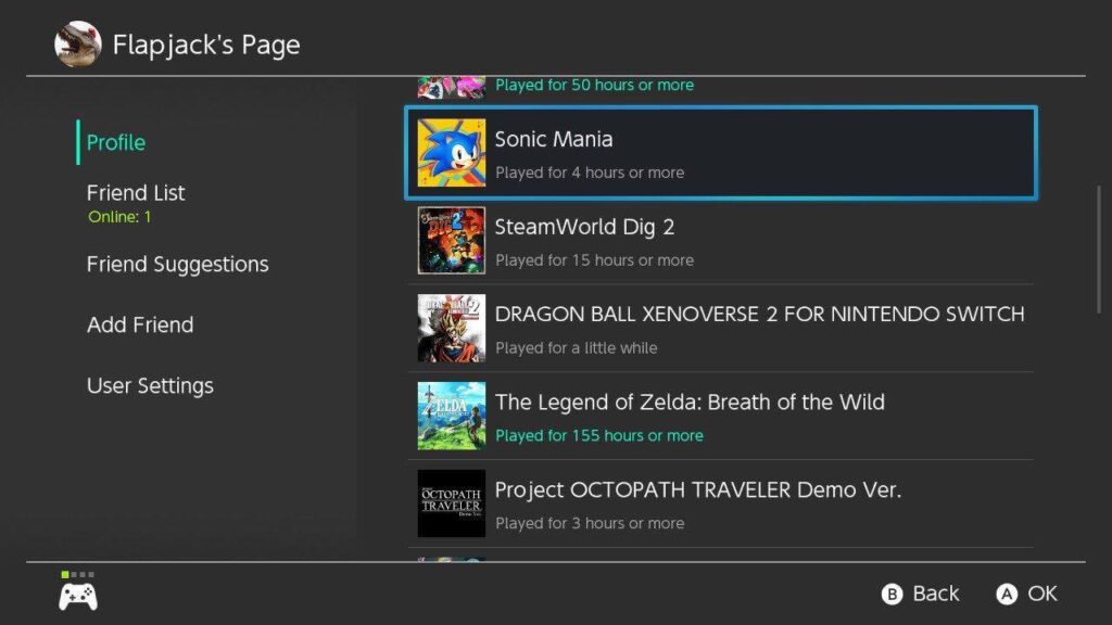 Nintendo Switch statistieken mail
