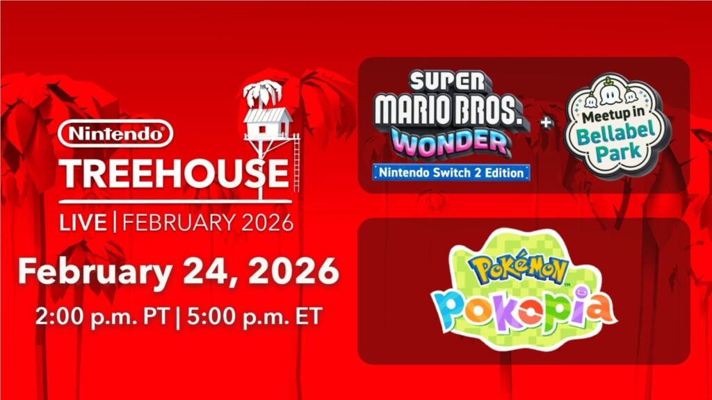 Nintendo Treehouse Live op 24 februari: hands-on met Mario Wonder + Bellabel Park en Pokémon Pokopia