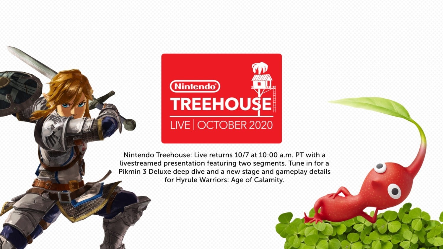 Nintendo Treehouse Live – 10am PT – Pikmin 3 Deluxe en Hyrule Warriors Nintendo Treehouse Live – 10am PT – Pikmin 3 Deluxe en Hyrule Warriors