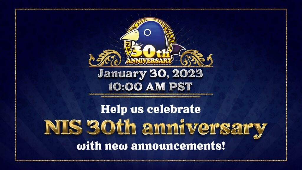 Nippon Ichi Software 30th anniversary stream