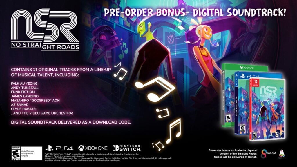 No Straight Roads – Pre-orders voor fysieke editie krijgen een digitale soundtrack-bonus