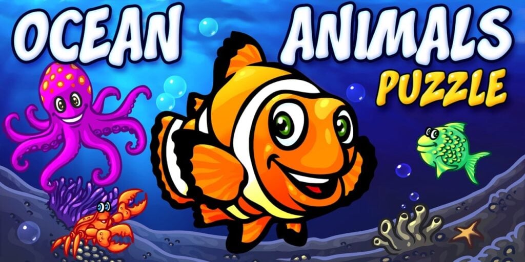 Ocean Animals Puzzle – Preschool Animal Learning Puzzles Game for Kids & Toddlers