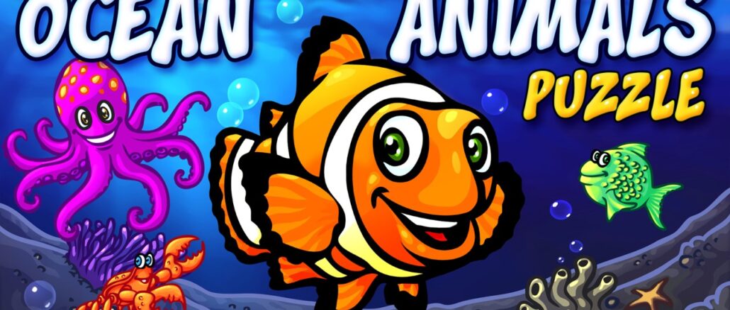 Ocean Animals Puzzle – voorschoolse oceaan dieren puzzel onderwijs leerspel met dier puzzels voor kinderen en peuters kids game