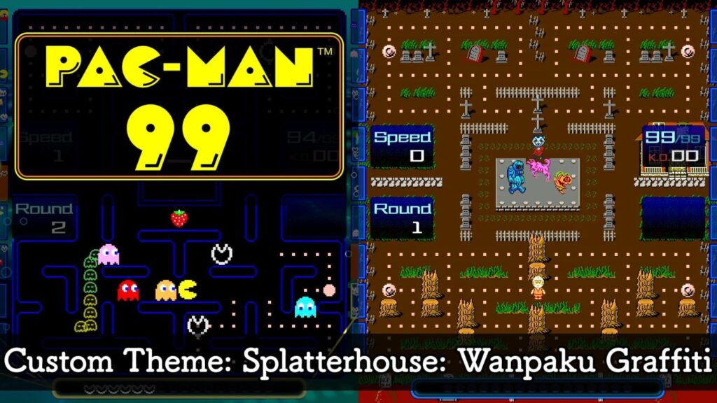 Pac-Man 99 – Gratis aangepast thema op basis van Splatterhouse: Wanpaku Graffiti