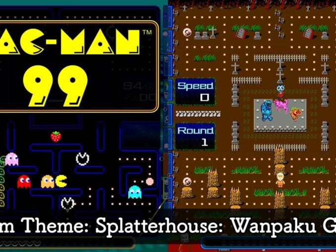 Nieuws - Pac-Man 99 – Gratis aangepast thema op basis van Splatterhouse: Wanpaku Graffiti 