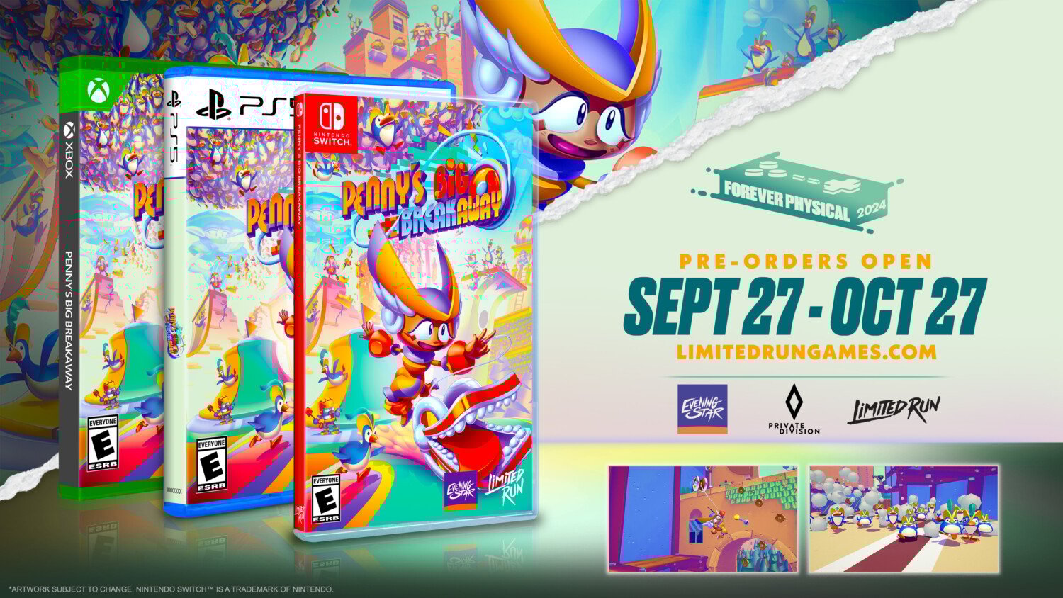 Penny’s Big Breakaway: exclusieve fysieke release voor Nintendo Switch door Limited Run Games