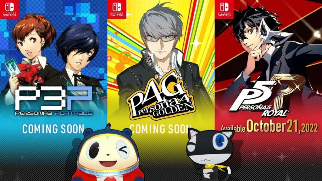 Persona 3 Portable, Persona 4 Golden and Persona 5 Royal confirmed