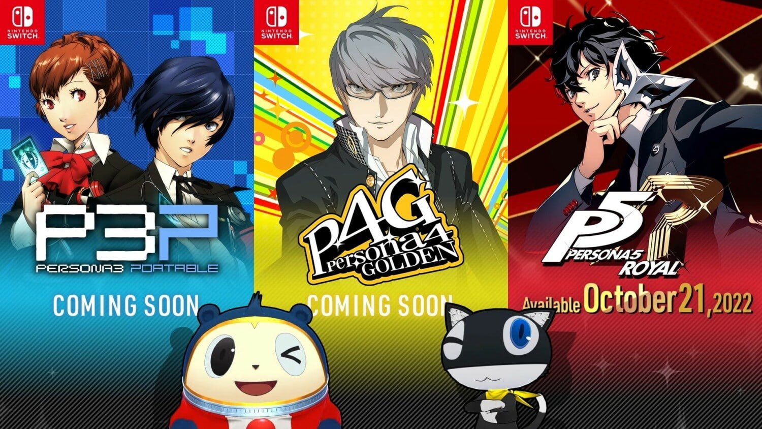 Persona 3 Portable, Persona 4 Golden and Persona 5 Royal confirmed