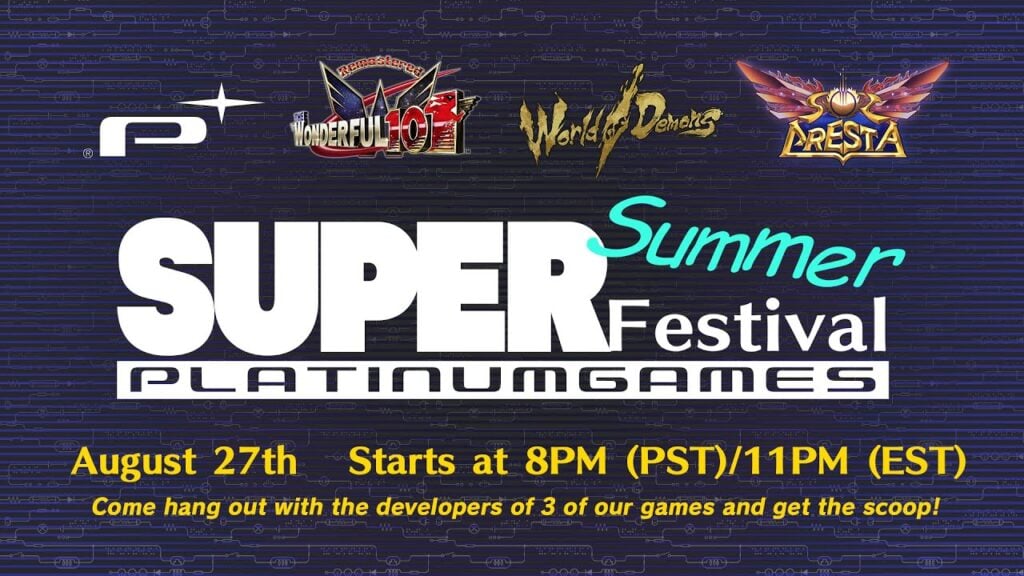 PlatinumGames Super Summer Festival Livestream August 27, 2021