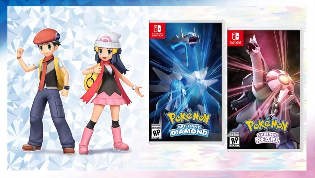 Pokemon Brilliant Diamond/Shining Pearl Box Art + Double Pack 19 November 2021