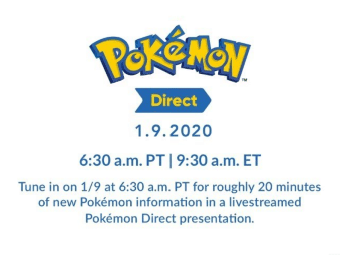 News - Pokemon Direct announced for January 9th 