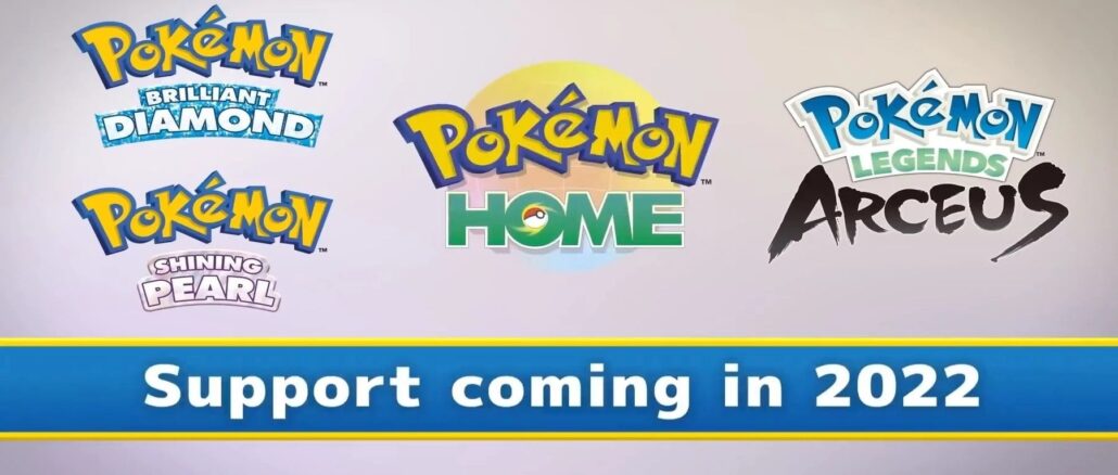 Pokemon Home – Pokemon Legends: Arceus, Brilliant Diamond / Shining Pearl ondersteuning