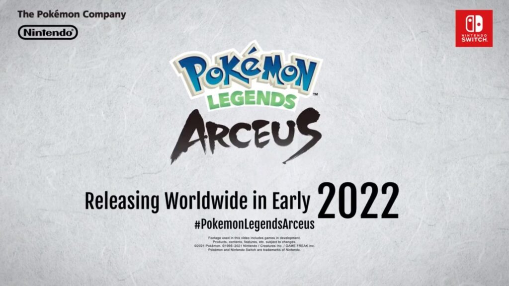 Pokemon Legends Arceus announced