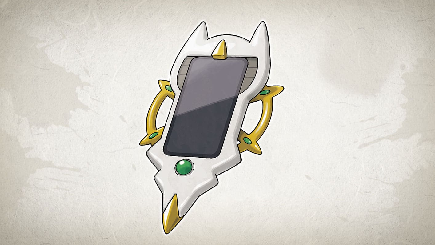 Pokemon Legends Arceus – Celestica Flute and Arc Phone