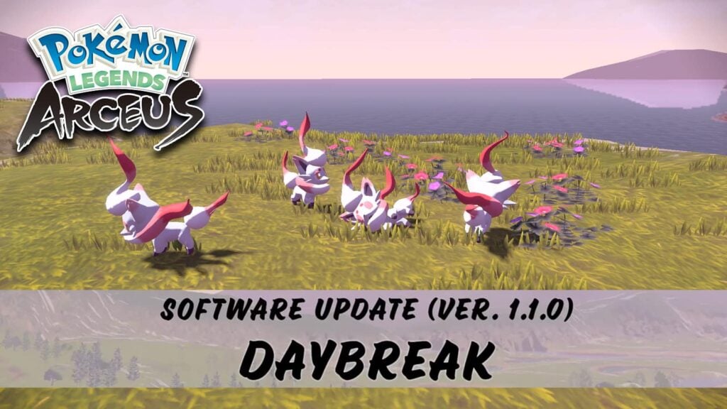 Pokémon Legends: Arceus Version 1.1.0 Patch notes