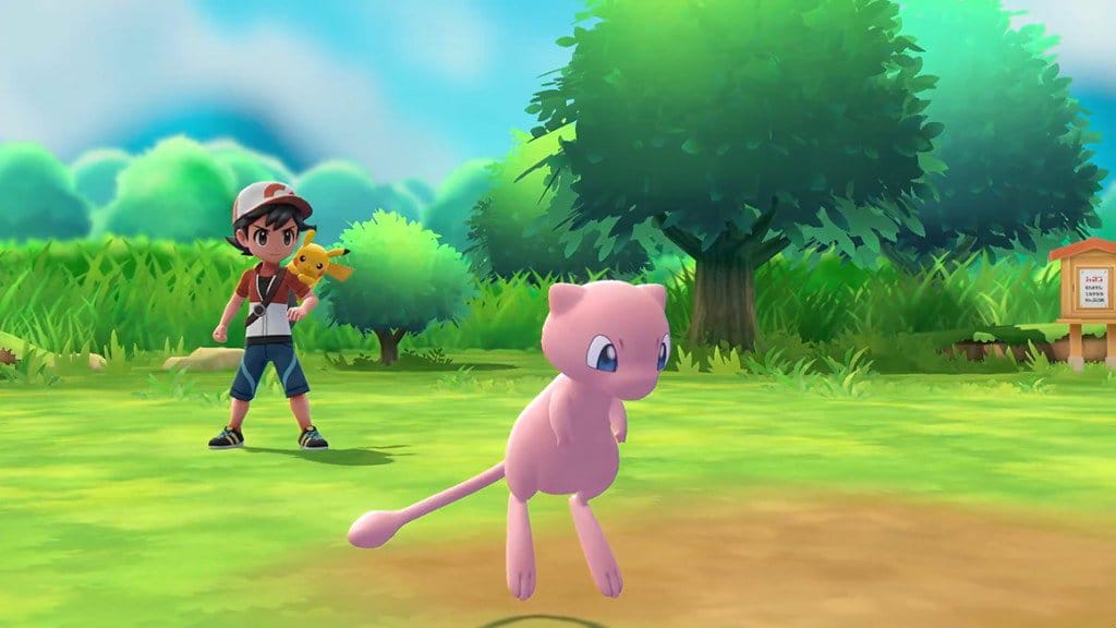 Pokemon Let’s Go Pikachu & Eevee Mew Footage