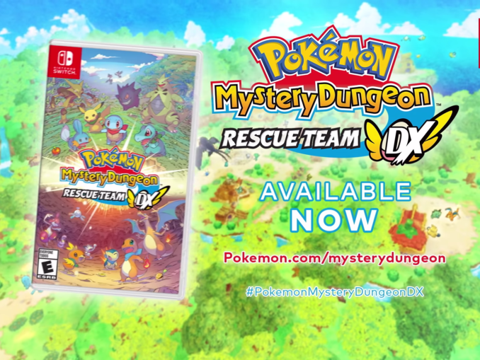Nieuws - Pokemon Mystery Dungeon: Rescue Team DX – Pokemon hebben je hulp nodig!