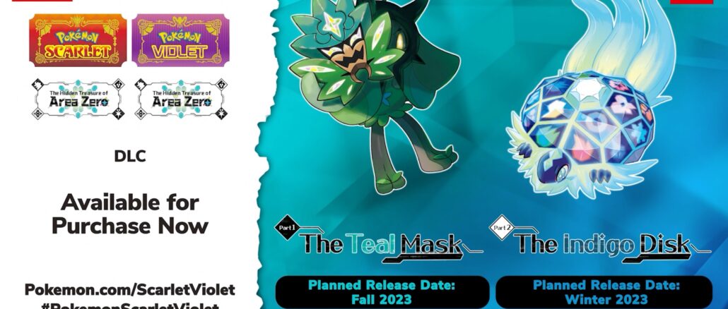 Pokemon Scarlet and Pokemon Violet – The Teal Mask and Indigo Disc DLC