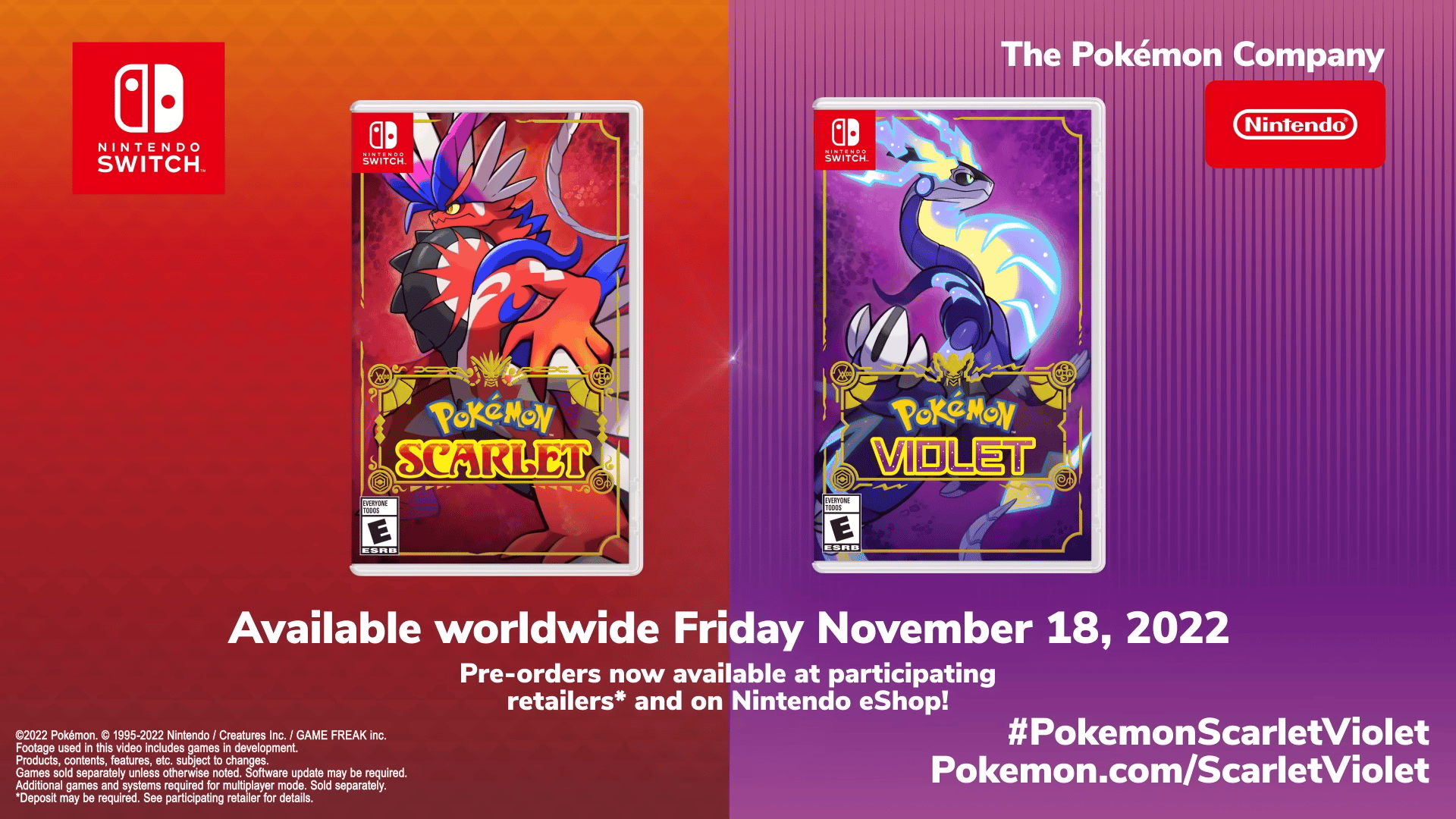 Pokemon Scarlet/Violet – Engelse overzichtstrailer