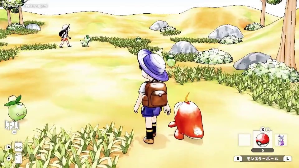 Pokemon Scarlet/Violet in classic Ken Sugimori Artstyle