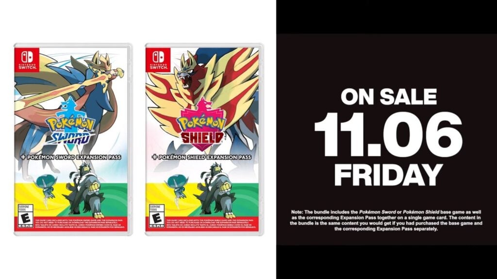 Pokemon Sword/Shield + Expansion Pass Physical Editions announced for November