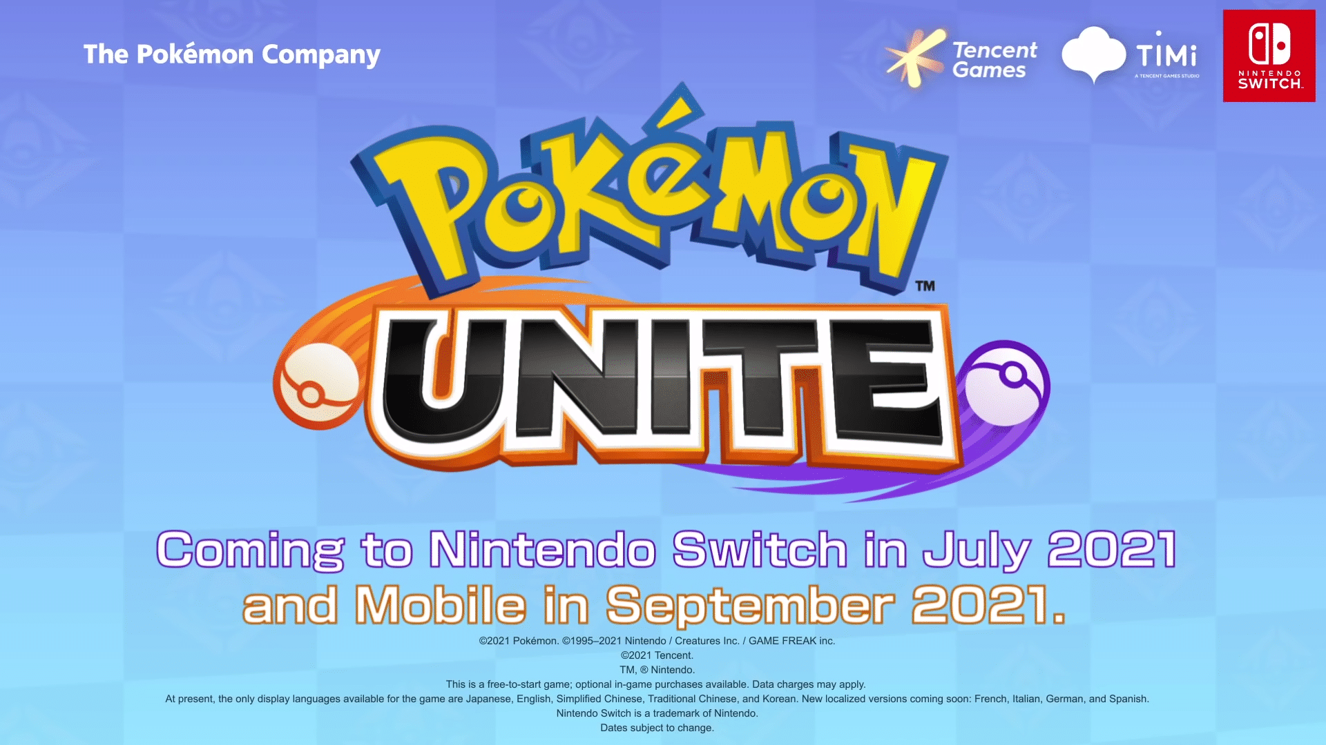 Pokemon Unite komt juli 2021 en september voor mobiele apparaten