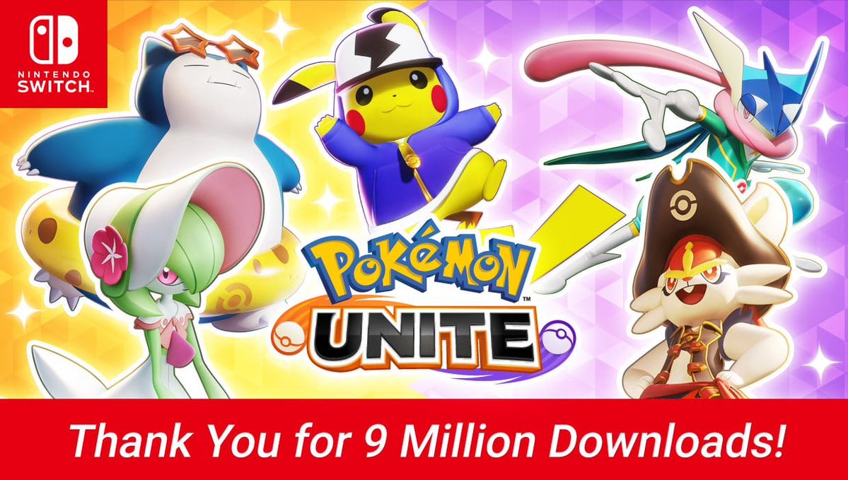 Pokemon UNITE – Meer dan 9 miljoen downloads
