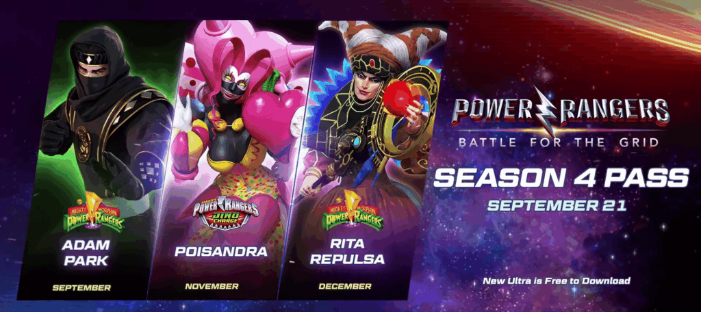 Power Rangers: Battle For The Grid Season Pass 4 DLC announced