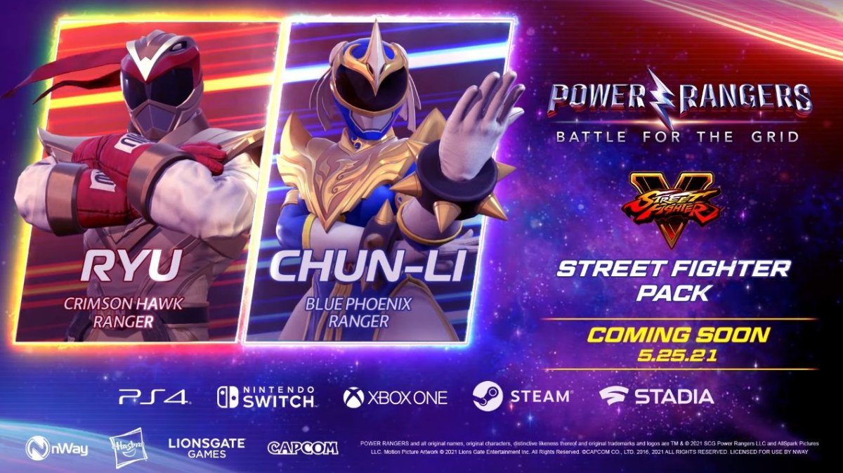 Power Rangers: Battle for the Grid – special Street Fighter crossover