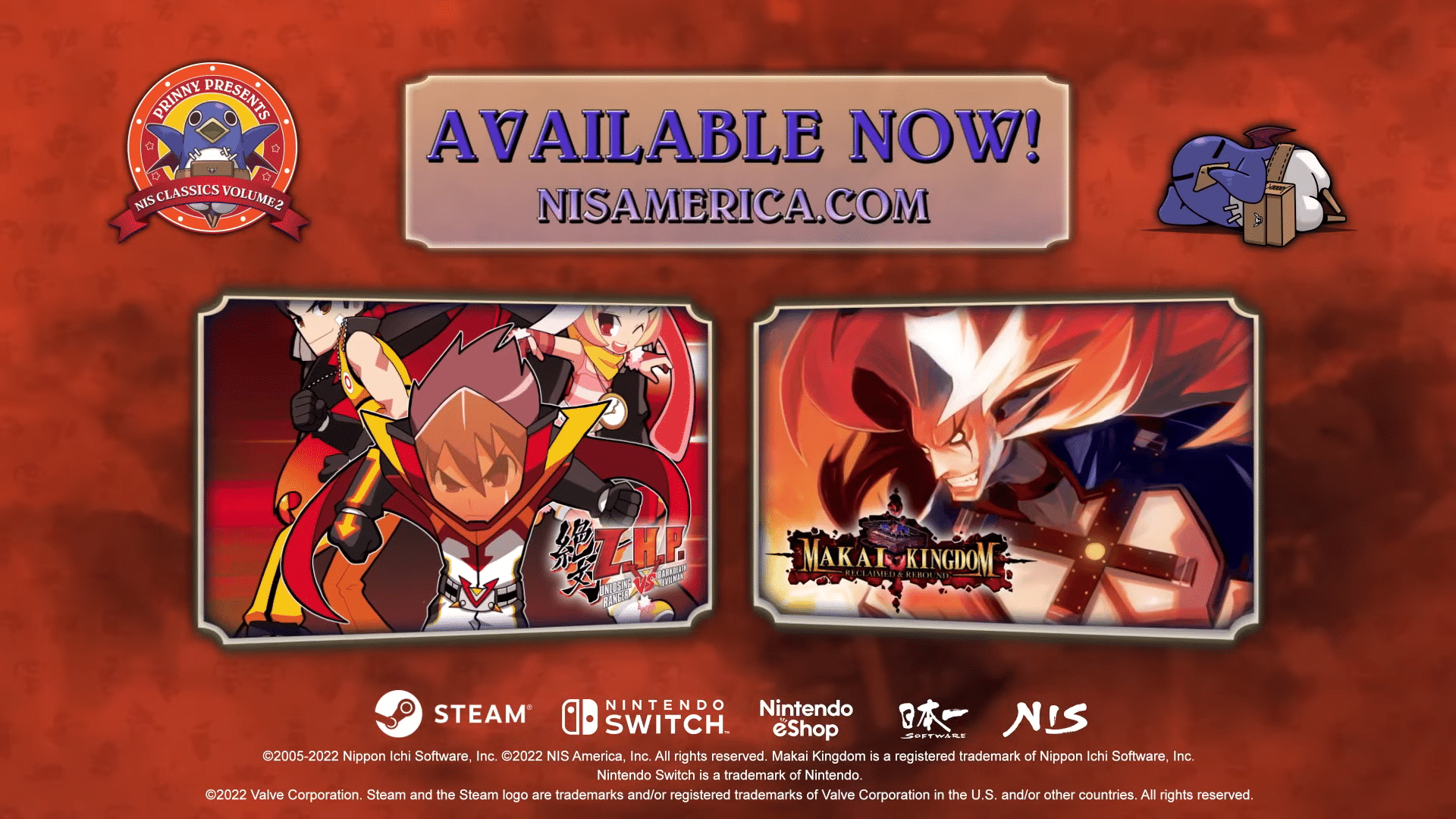 Prinny Presents NIS Classics Vol. 2 – Launch trailer