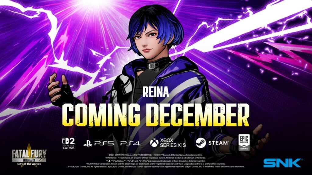 Reina from Tekken Joins Fatal Fury: City of the Wolves as December DLC