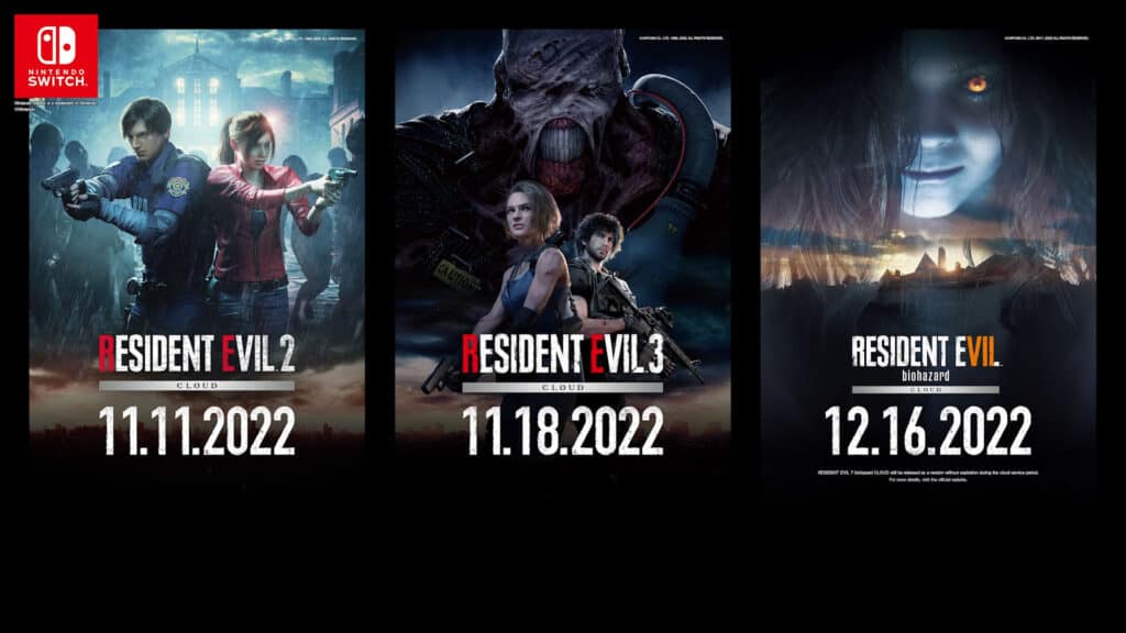 Resident Evil 2/3 Cloud and Resident Evil 7 Biohazard Cloud release dates Resident Evil 2/3 Cloud and Resident Evil 7 Biohazard Cloud release dates