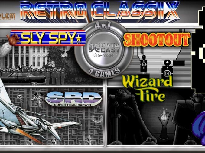 Release - Retro Classix 4in1 Pack: Sly Spy, Shootout, Wizard Fire & Super Real Darwin 