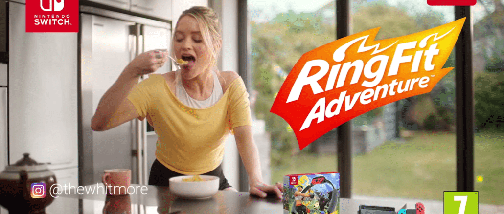 Ring Fit Adventure reclame met Laura Whitmore