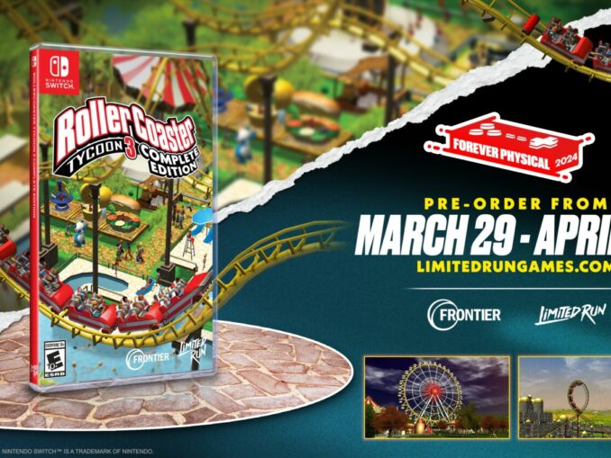 News - RollerCoaster Tycoon 3: Complete Edition Physical Release 