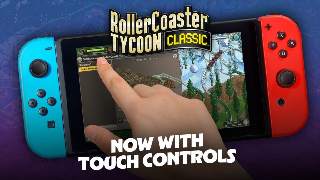RollerCoaster Tycoon Classic on Switch: A Touchscreen Experience