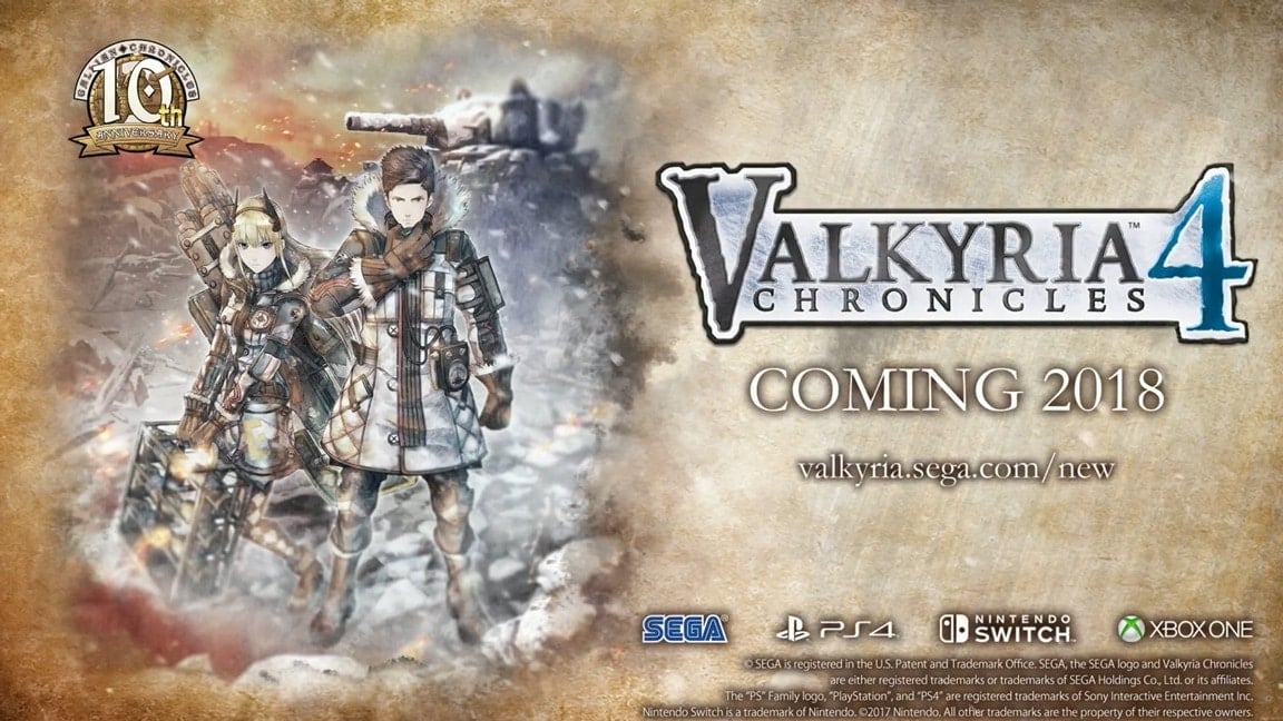 SEGA reveals Valkyria Chronicles 4