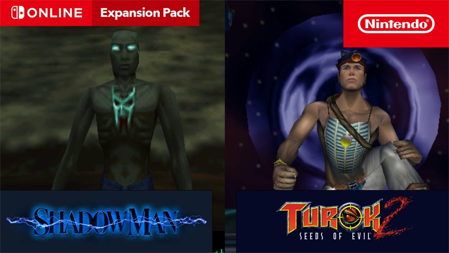 Shadow Man en Turok 2 verschijnen op Nintendo Switch Online + uitbreidingspakket