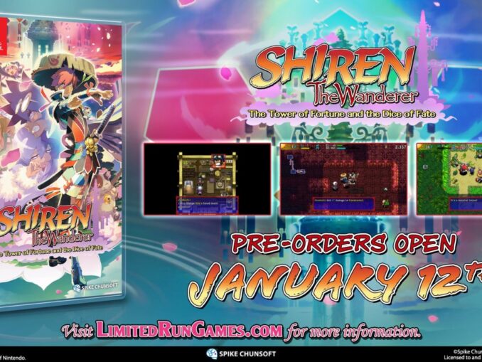 News - Shiren the Wanderer: The Tower Of Fortune And The Dice Of Fate Physical Editions Revealed 