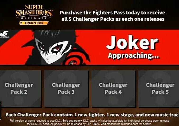 News - Smash Ultimate Fighter’s Pass DLC – Joker Is “Approaching…”