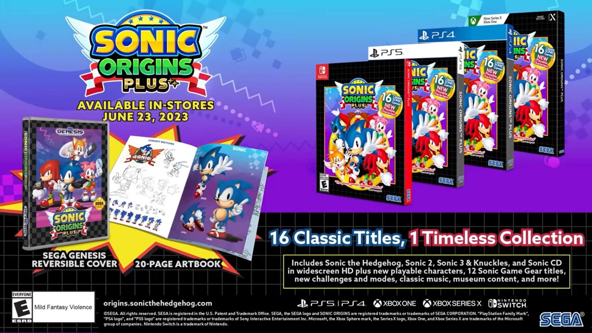 Sonic Origins Plus – Officially Announced – New Trailer and Details
