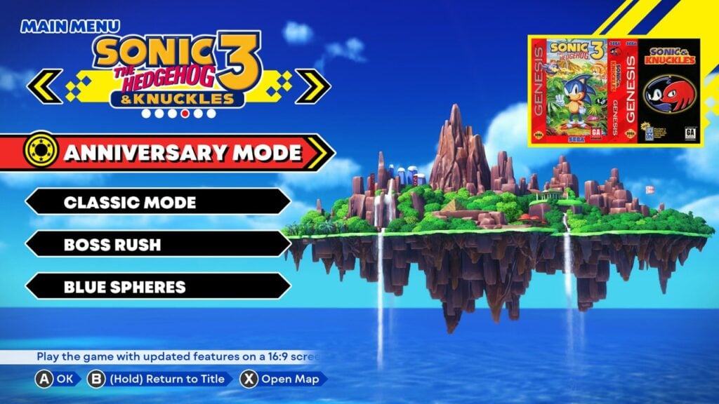 Sonic Origins – Sonic 3 & Knuckles won’t include all original songs