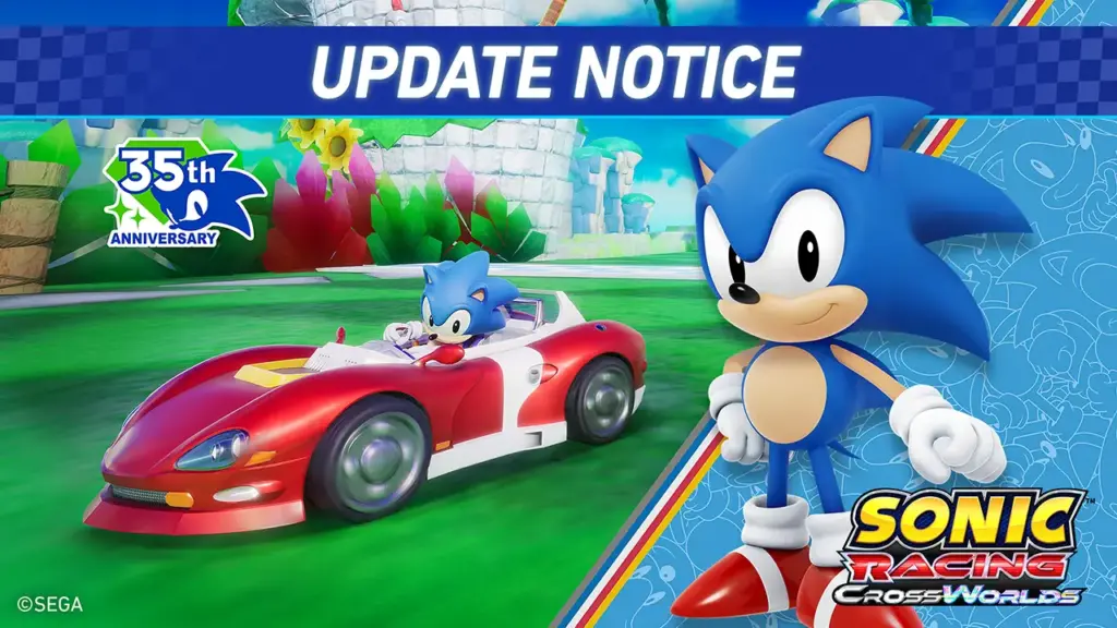 Sonic Racing CrossWorlds-update 1.4.1 voegt Classic Sonic, nieuwe gadgets, muziek en balanswijzigingen toe